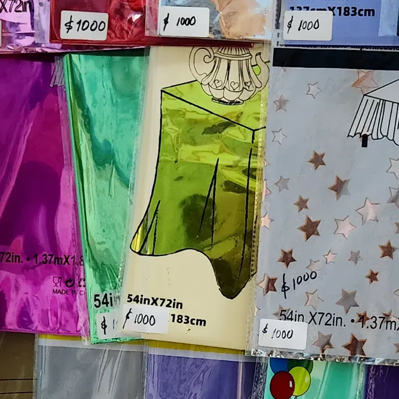 Rosa fucsia, Dorado, Verde y Blanco con estrellas 