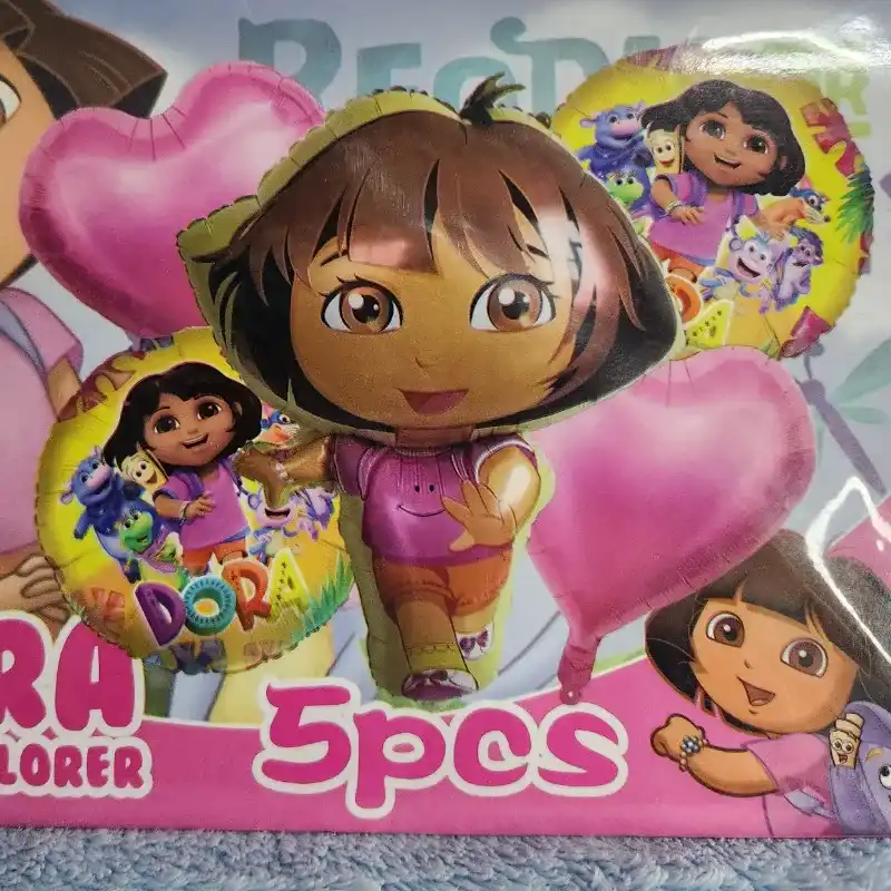 Set 5 globos dora la exploradora