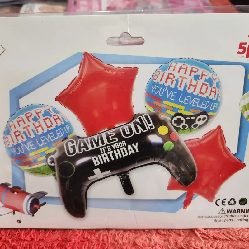 Set de 5 globos inflables Gamer