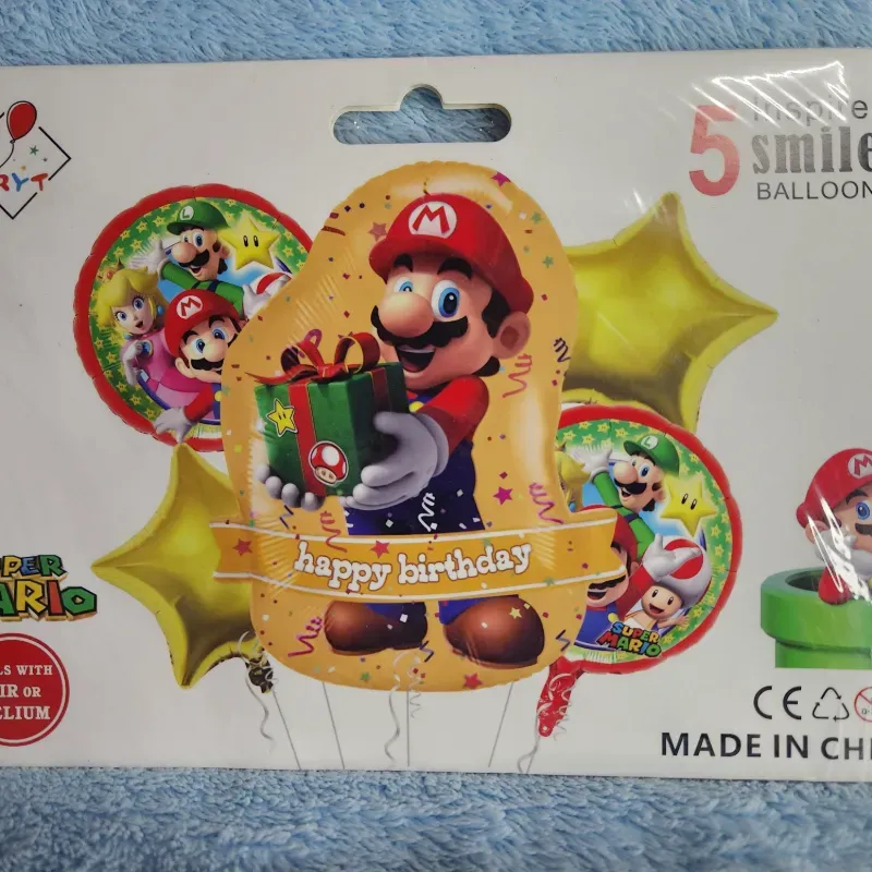 Set de 5 globos inflables Mario