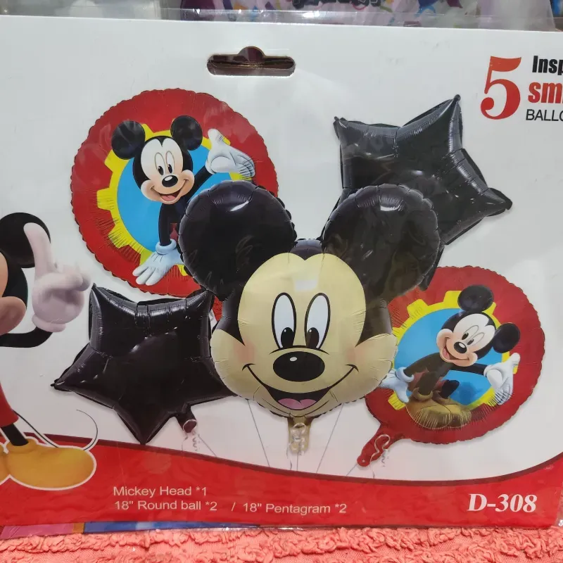 Set de 5 globos inflables Mickey Mouse