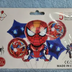 Set de 5 globos inflables spiderman