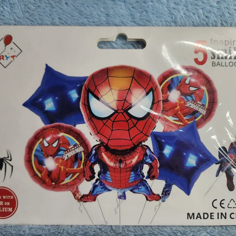 Set de 5 globos inflables spiderman