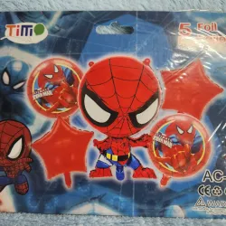Set de 5 globos inflables Spiderman