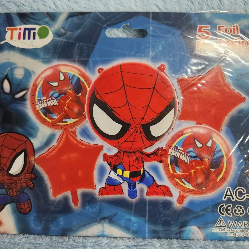 Set de 5 globos inflables Spiderman