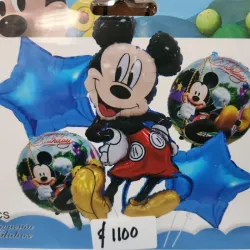 Set de 5 globos  MICKEY MOUSE