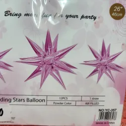 Set de tres estrellas de puntas