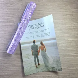 Invitación estilo pergamino 