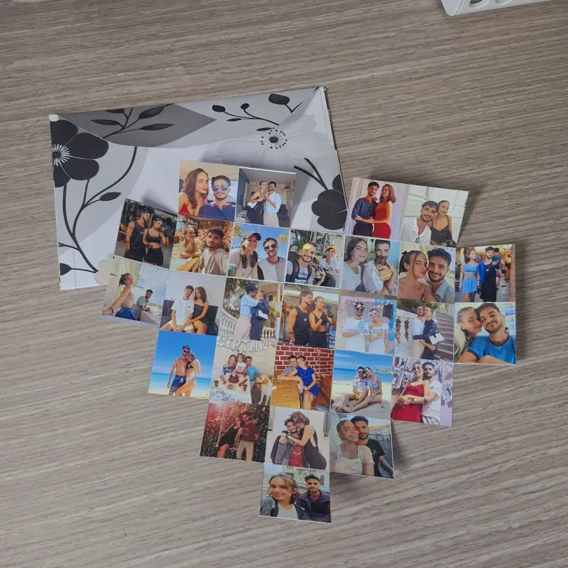 Mini Album de corazón desplegable 