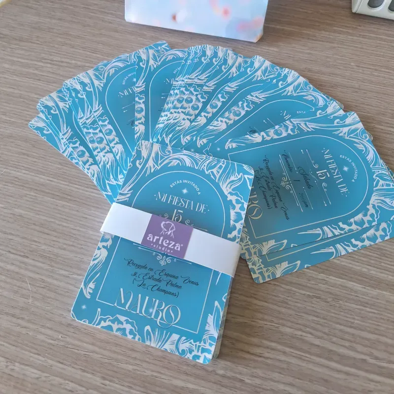 Tarjetas de invitación simple