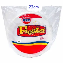 Platos Desechables 22cm 25 unidades