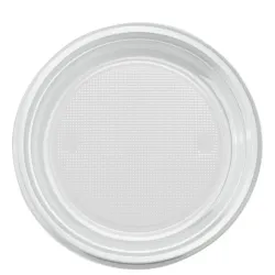 Platos Desechables 22cm de plástico 