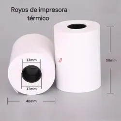 Royos de papel térmico  🖨 ✔️
