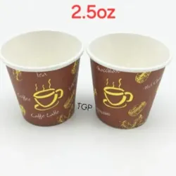 Vasos biodegradables 2.5 oz