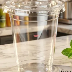 Vasos tapa plana 16oz