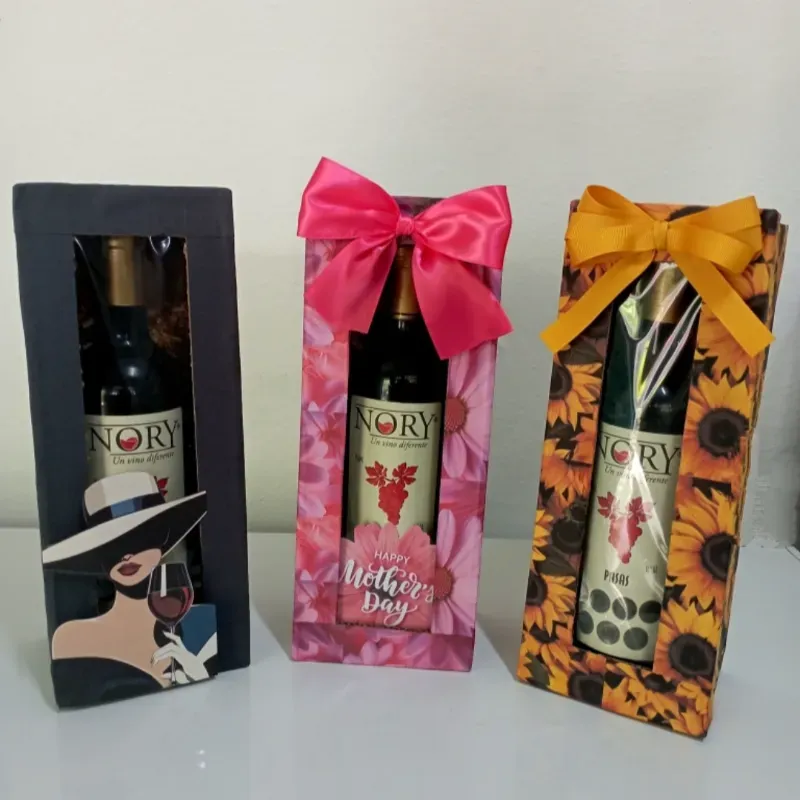 Cajas de botella de Vino
