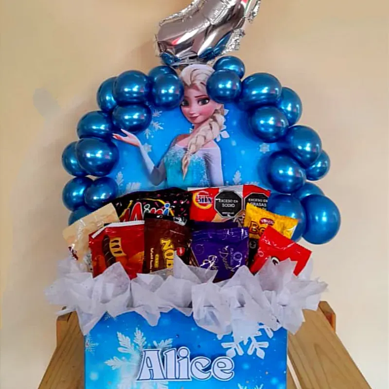 Regalo Sorpresa con arco de globos 