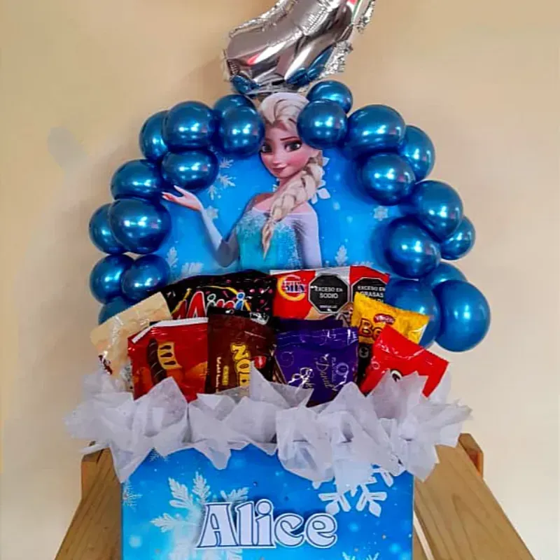 Regalo Sorpresa con arco de globos 