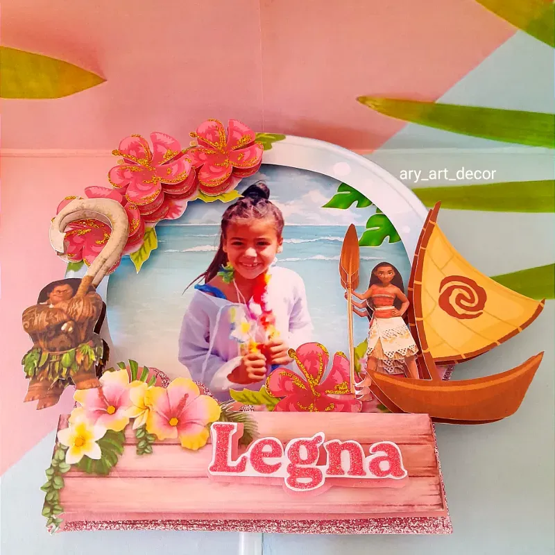 Topper 3D con foto. 