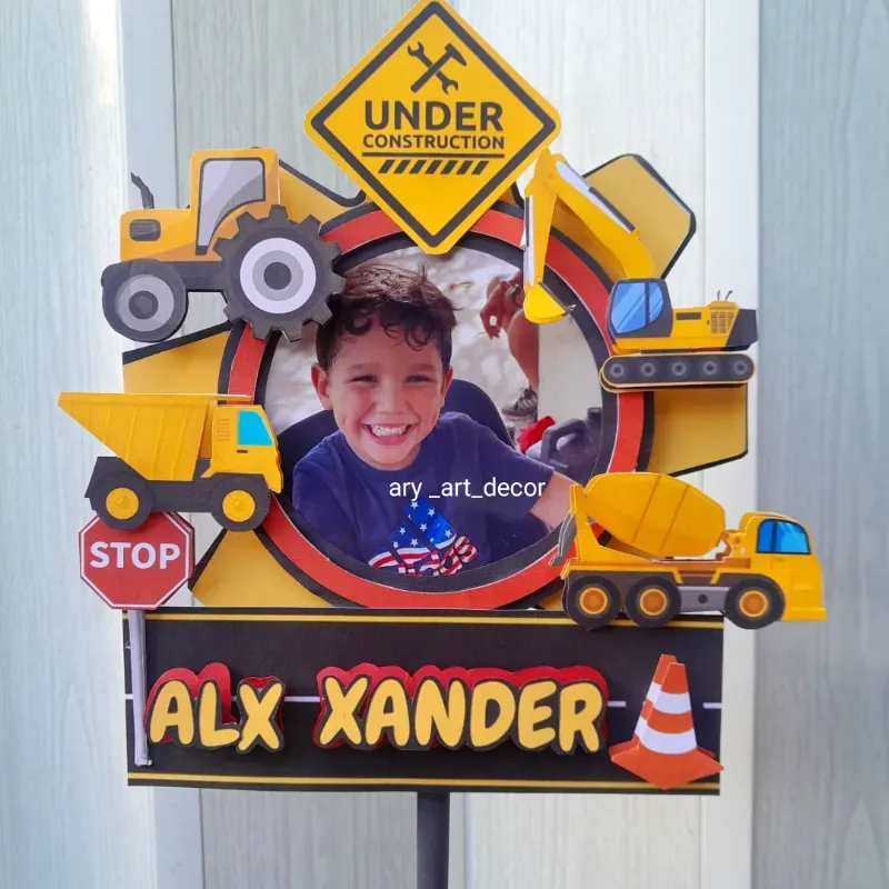 Topper 3D con foto. 