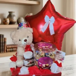 Caja de Regalo con Peluche Bombones 100u, Nutela