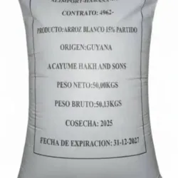 Sacos de arroz 110 libras sellado