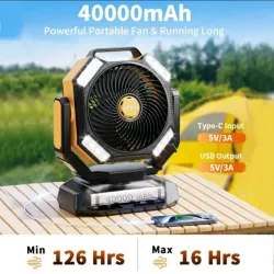 Ventilador recargable de 40 000 mha