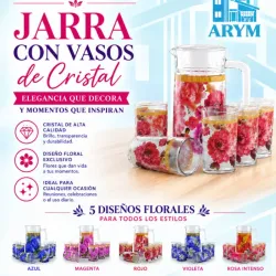 Juego de jarras cristal
