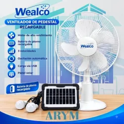 Ventilador recargable