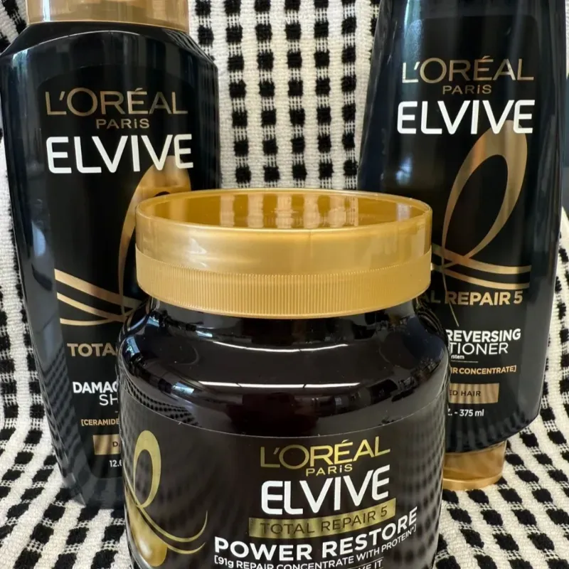 Set de Shampoo, Acondicionador y Mascarilla capilar Loréal 