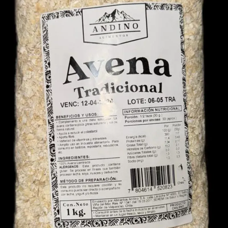 Avena Tradicional Andino 1 kg.