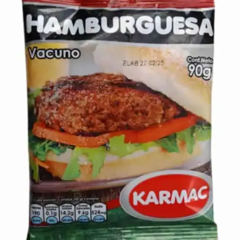 Hamburguesa de Res 90 gr.