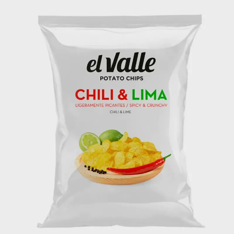Papas Fritas sabor Chili y Lima El Valle 45 gr.
