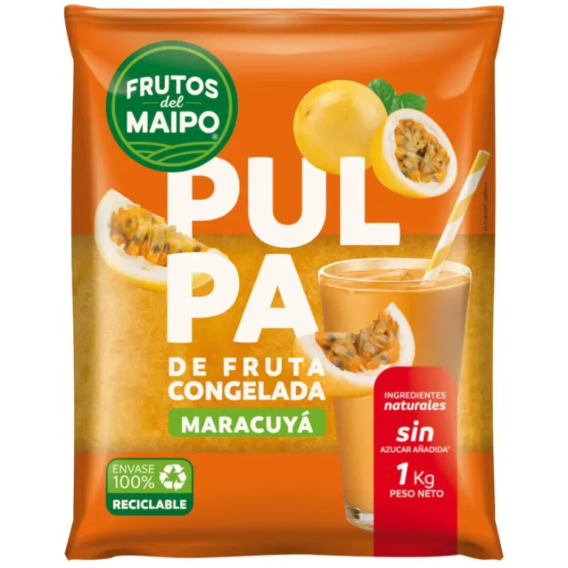 Pulpa congelada de Maracuyá 1 kg.
