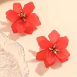 Aretes PARFOIS flores grandes 