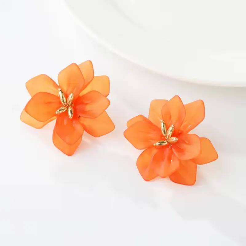 Aretes PARFOIS flores grandes