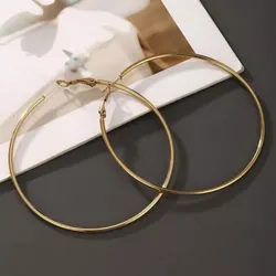 Argollas PARFOIS doradas grandes 