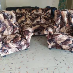 Juego de sala de pana 