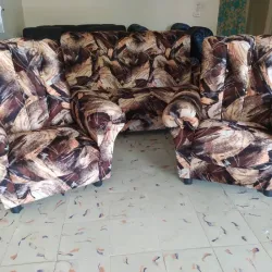Juego de sala de pana 