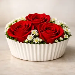 El Cupcake Floral: "Muffin de Rosas" 🧁