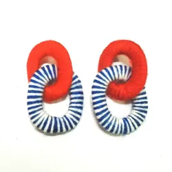 Aretes  de eslabones