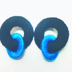 Aretes grandes de eslabones 