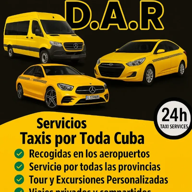 Taxis por toda Cuba 