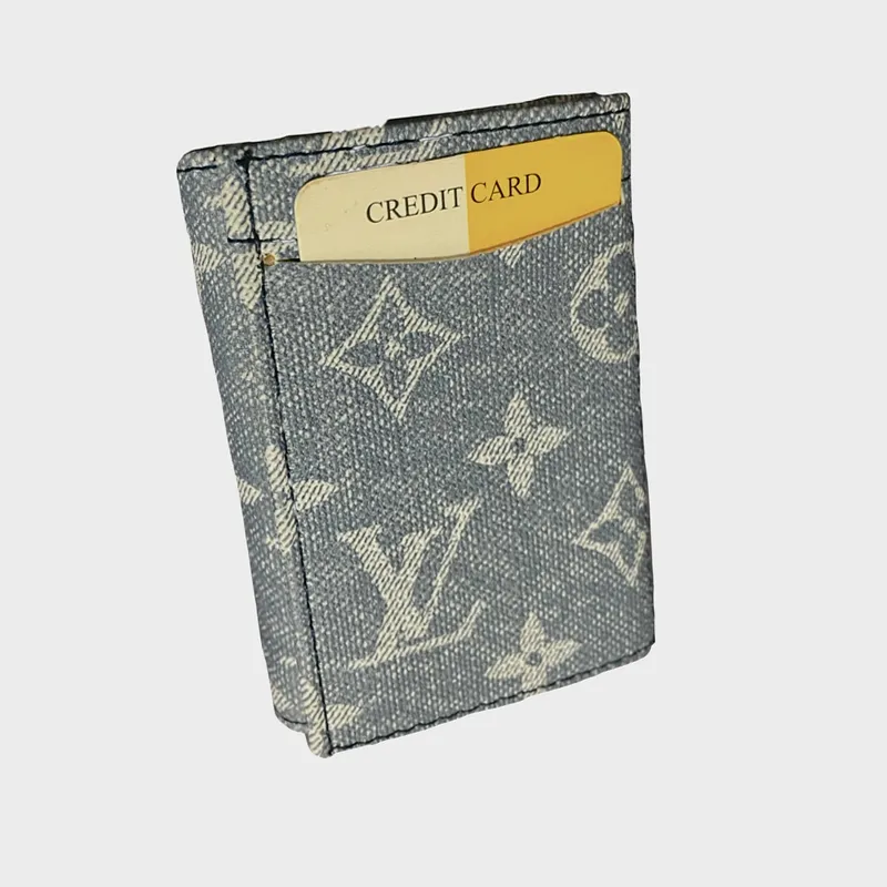 LVuitton Tarjetero-Billetera de mezclilla