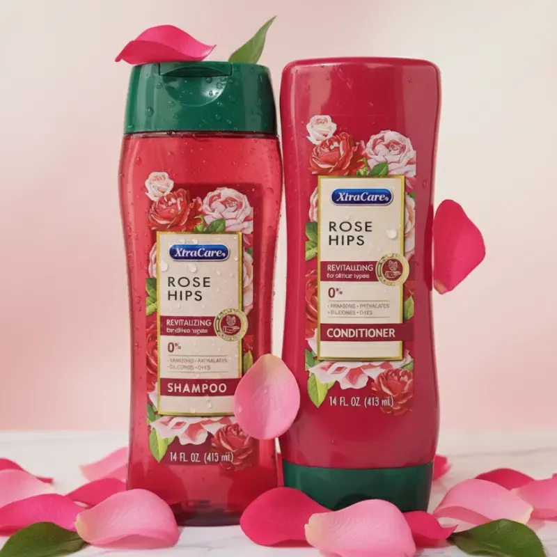 JUEGOS DE CHAMPÚ Y ACONDICIONADOR XTRACARE DE ROSA 