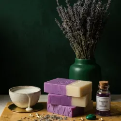 Jabón de Lavanda y Leche de Coco 🪻🥥