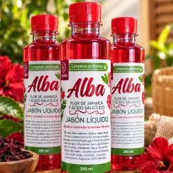 ❤️ Jabón Líquido de Flor de Jamaica + Ácido Salicílico