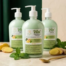Mascarilla Capilar de Jengibre y Menta 🌿💧✨500ml
