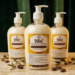 Mascarilla Capilar de Jojoba, Ricino y Miel 🍯✨ 500ml