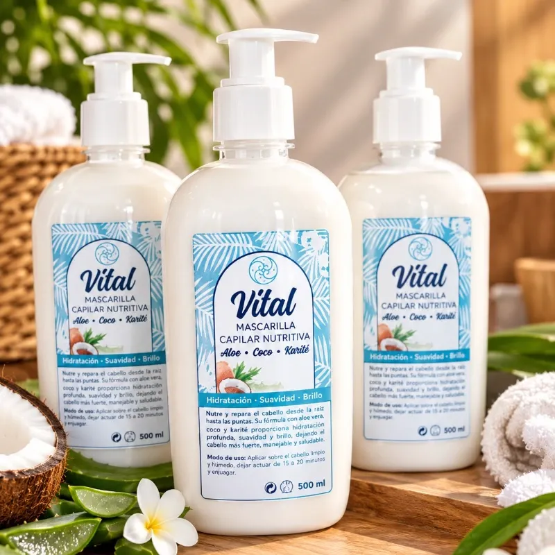 🥥 Mascarilla Capilar Nutritiva de Coco y Romero